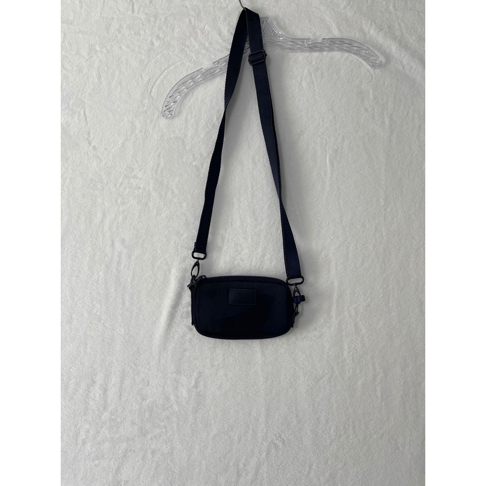 Dagne Dover Mara Phone Crossbody Bag Navy Vegan Recycled Nylon Adjustable Strap - Picture 4 of 8